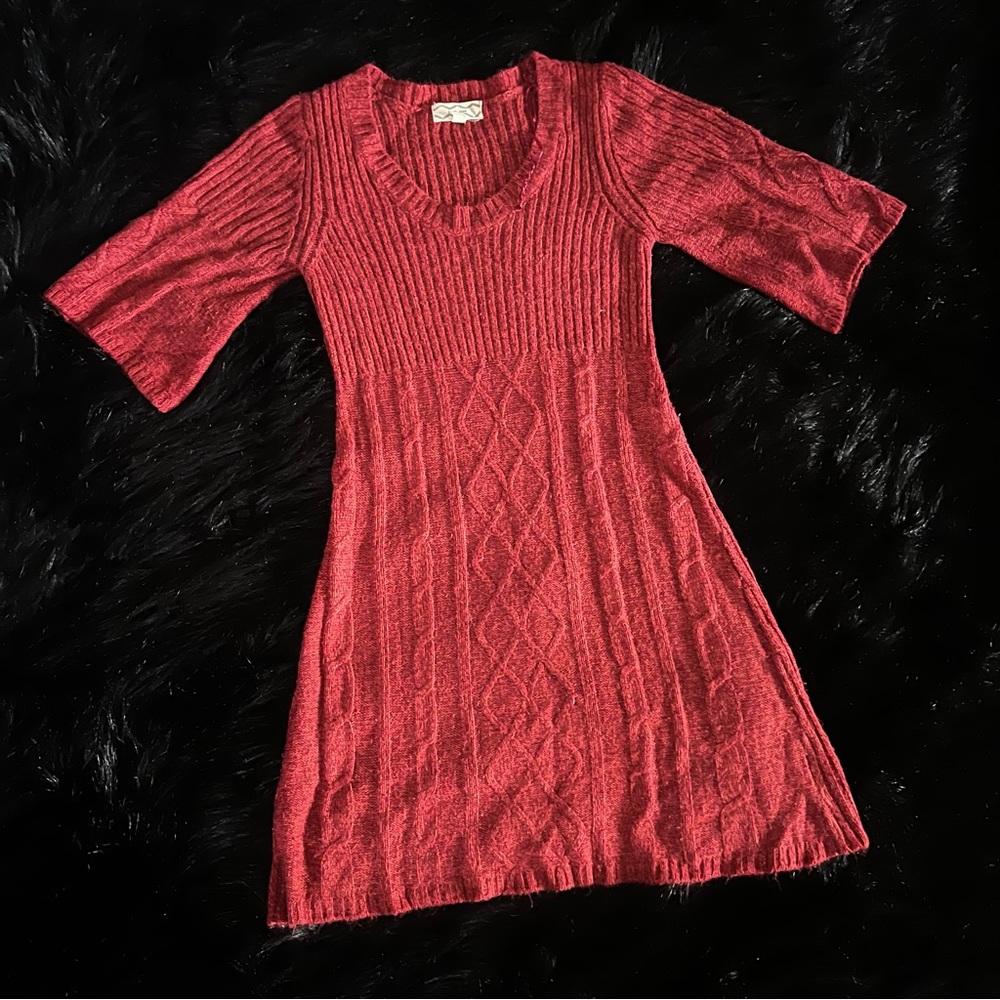 Red Sweater Dress